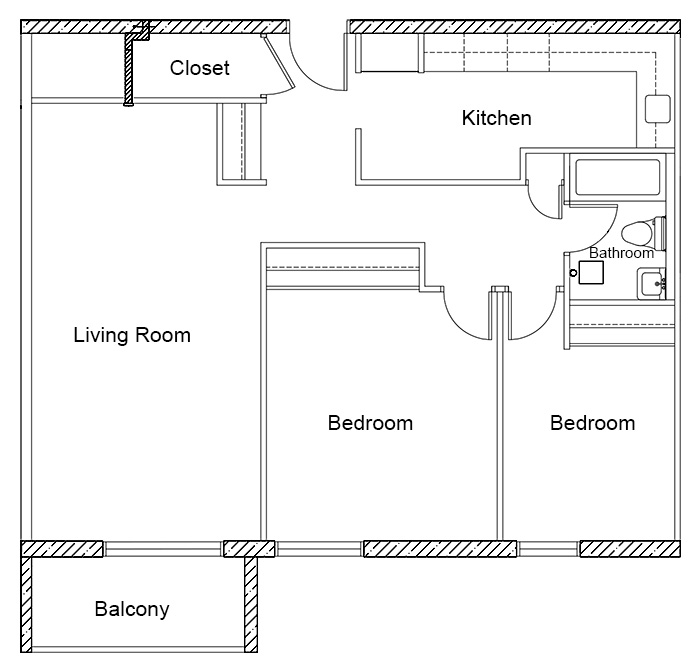 2 Bedroom - Suite D