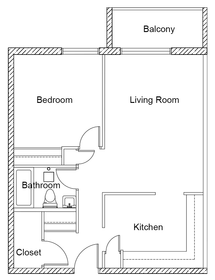 1 Bedroom - Suite B